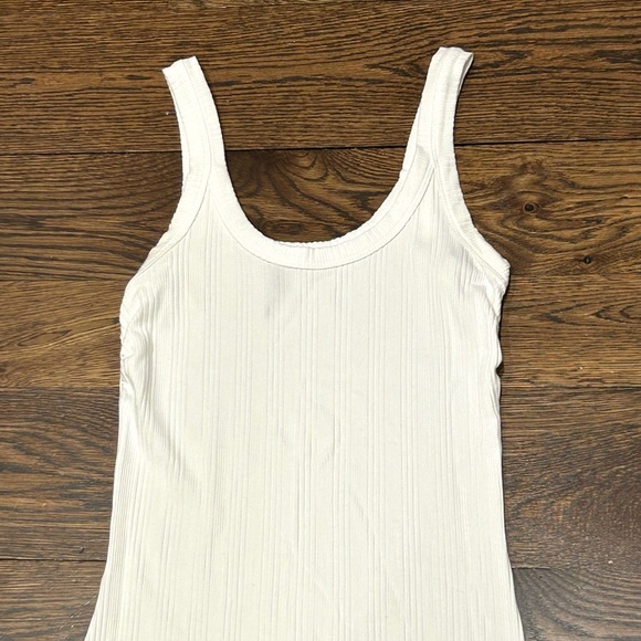 Vitamin A White Ribbed Knit Maxi Dress - Picture 5 of 11